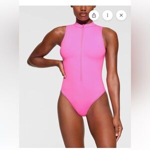 SKIMS Taffy Zip One Piece Swimsuit